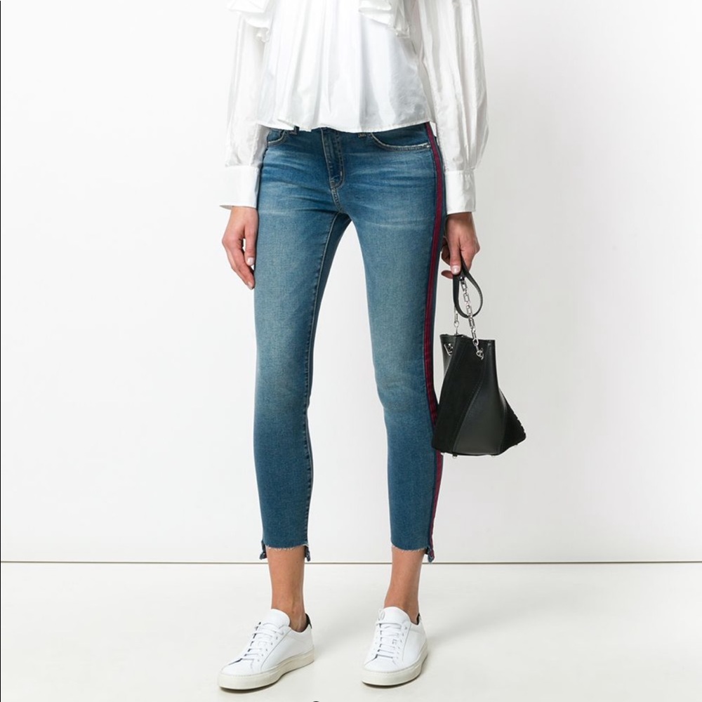 Current/Elliot jeans with stripe